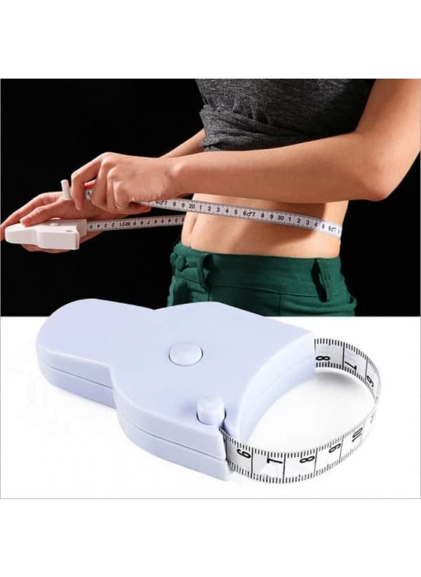 Gitesh Gitesh Body Measure Tape150cm Lock Pin and PushButton Retract Portable Design Durable Measuring Tapes for Body Measurement Weight Loss Accurate Sewing Tape  - Image 2