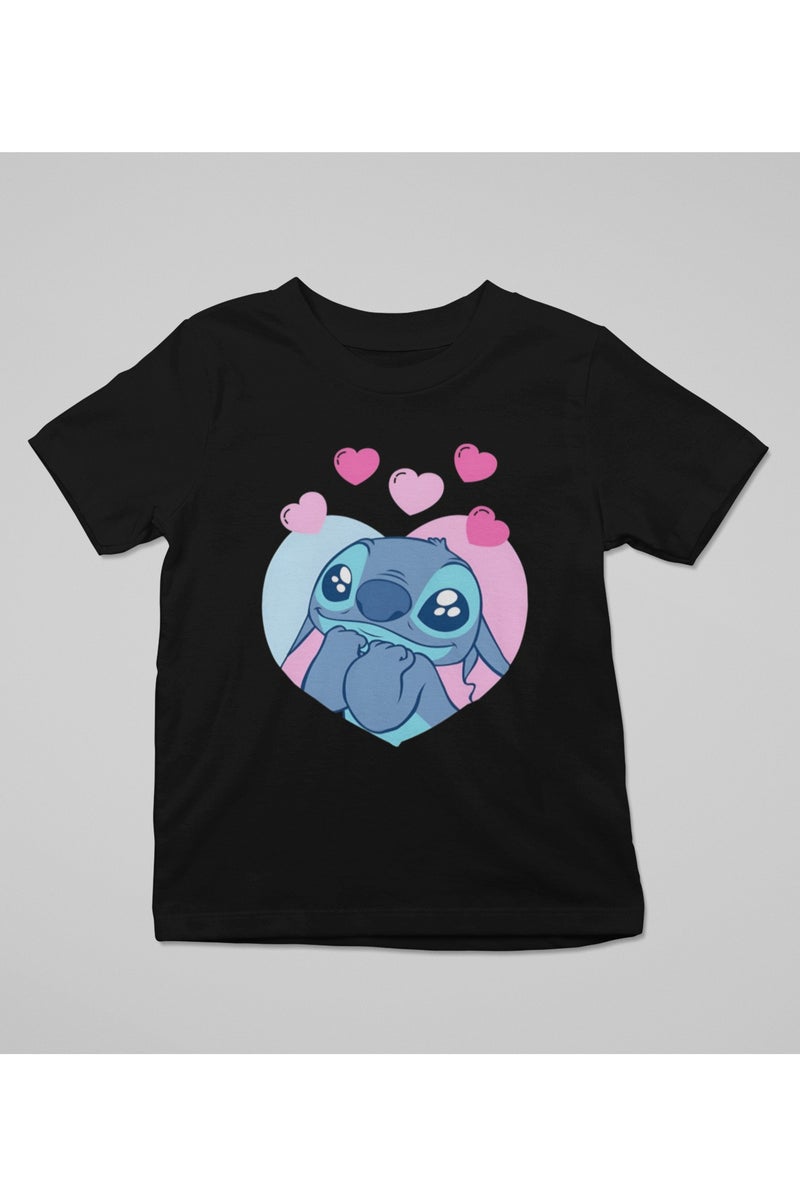 ZOOM Stitch Character Print Kids T-Shirt with Fun Design