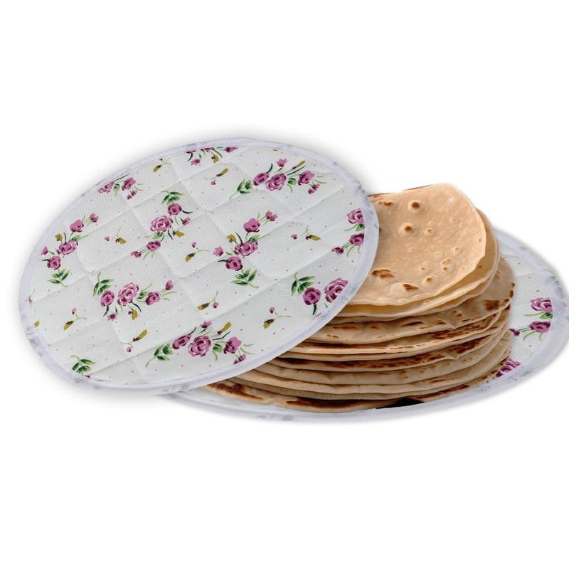Aone Round Cotton Roti Cover Roti Rumal Chapati Cover Pack of 4  - Image 1