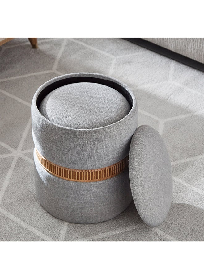 Home Box Nordica 2-Piece Bamboo Weave Ring Storage Ottoman Set 36 x 44 x 36 cm  - Image 4