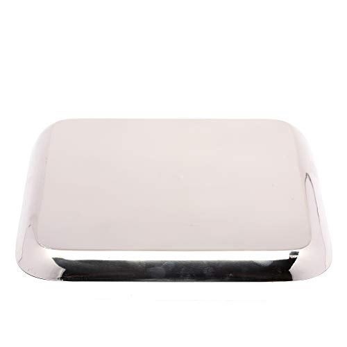 coconut Stainless Steel - Square Multipurpose Quarter Plates for Serving Snacks and Desserts | Ideal for Serving Breakfast | Quarter Side Plates | Set of 6 | 10 Inch - Image 3