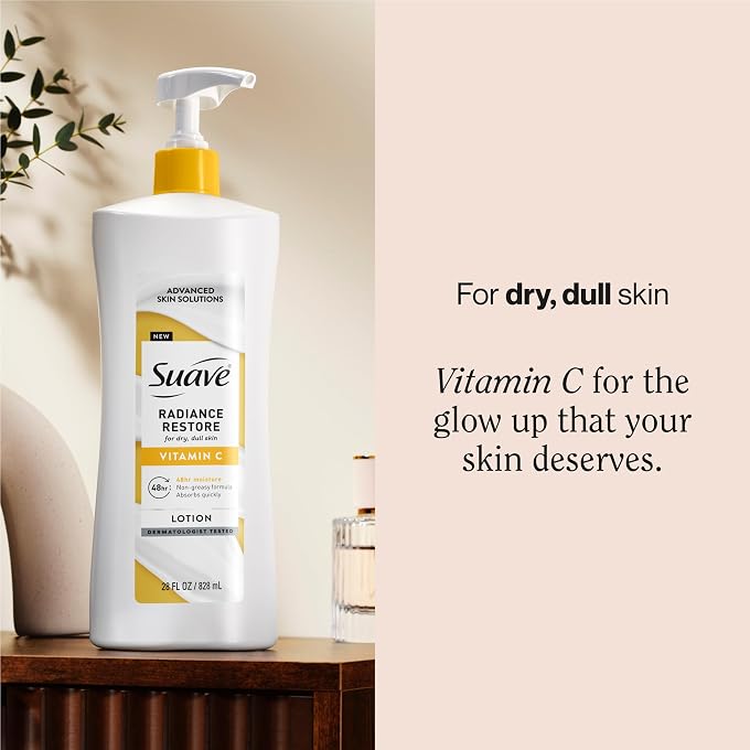 Suave Soothing Hydration Hand & Body Lotion With Aloe Vera Refreshes Dry Skin, Fast Absorbing, Intensive Moisturizing Cream For Women, Non Greasy, Allergen Free, 28 FL OZ, 4 Pack - Image 2