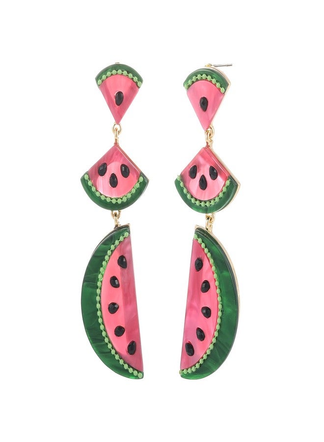 Madison Tyler Fruit Dangle Earrings for Women | Gold Plated Flower Strawberry Apple Cherry Olive Earrings for Women | Sweet Fruit Earrings for Women Jewelry Gifts, Alloy, Rhinestone, Rhinestone - Image 1
