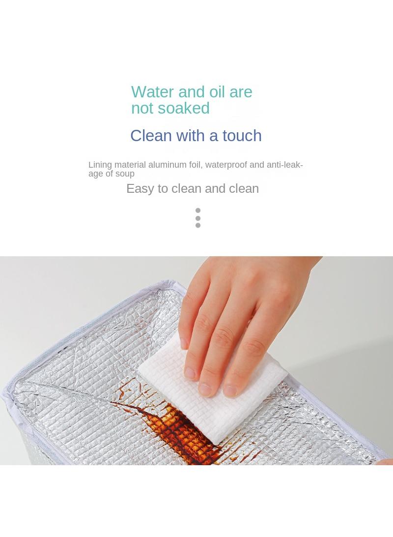 Large capacity lunch insulation bag thickened aluminum foil outdoor camping and picnic insulation bag - Image 3