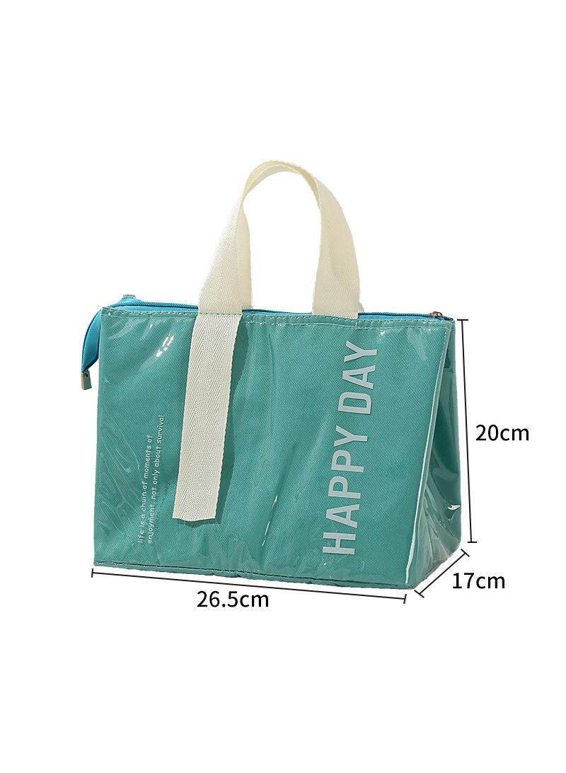 Large capacity lunch insulation bag thickened aluminum foil outdoor camping and picnic insulation bag - Image 1
