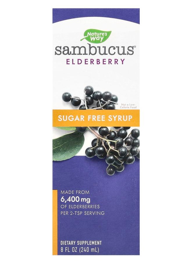 Nature's Sambucus® Elderberry Sugar-Free Syrup 8 fl oz (240 ml) 