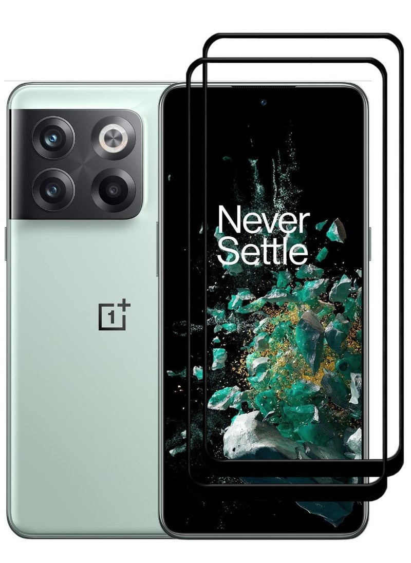 ACLIX 2 Pieces Antistatic ESD Dustproof Premium Quality High Definition Tempered Glass Screen Protector Designed For OnePlus 10T - Image 1