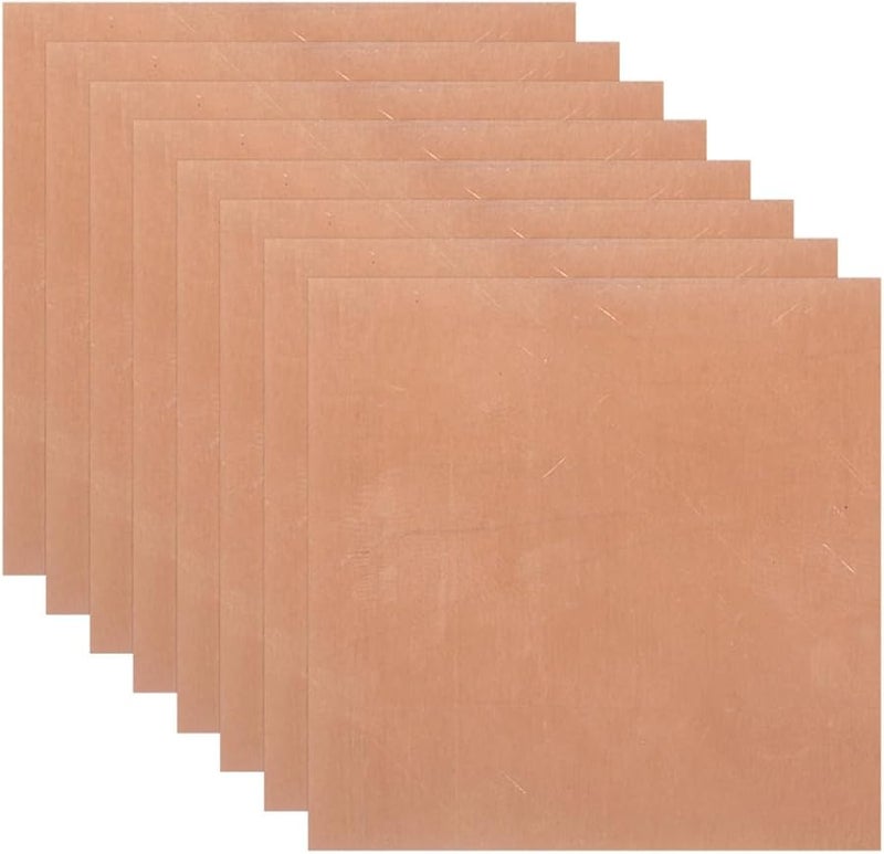 أوكومير 8 ألواح نحاسية ألواح معدنية سميكة لصنع المجوهرات والحرف اليدوية DIY - Image 2