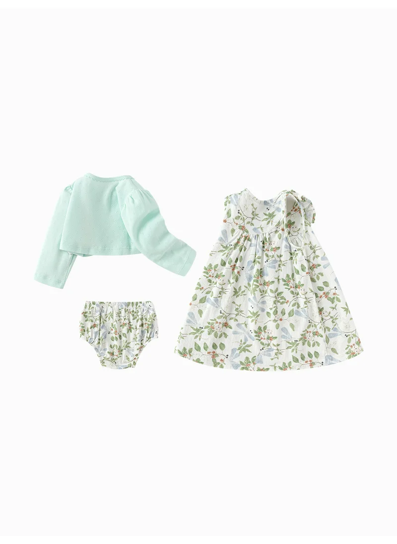 بالابالا Baby Girl Knit short sleeve suit