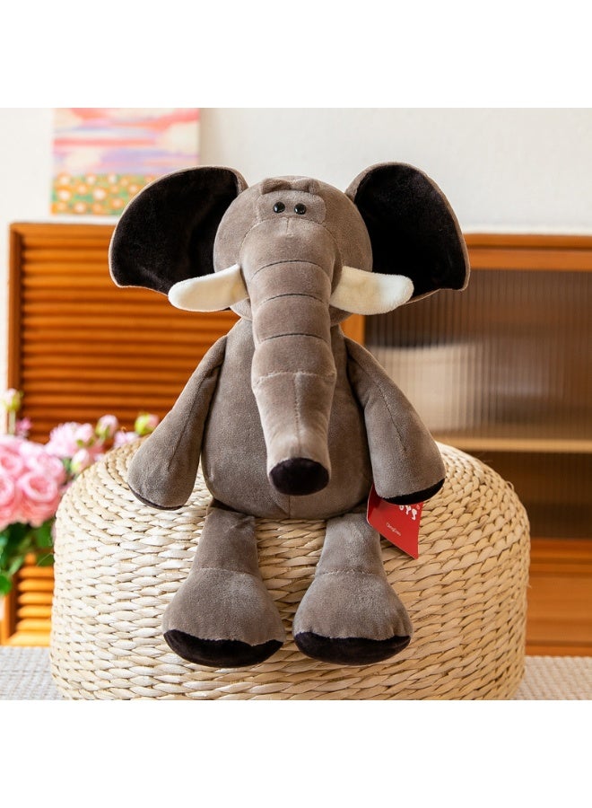 هالامودو حفلة حيوان الغابة لعبة الفيل الناعمة اللطفة -دمية راحة مثالية للنوم، هدية عيد ميلاد مثالية، ديكر لغرفة النوم، غرفة المعيشة، المكتب، وضغوط المكتب -مسكن 25 سم - Image 1