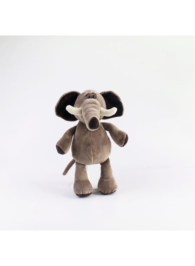 هالامودو حفلة حيوان الغابة لعبة الفيل الناعمة اللطفة -دمية راحة مثالية للنوم، هدية عيد ميلاد مثالية، ديكر لغرفة النوم، غرفة المعيشة، المكتب، وضغوط المكتب -مسكن 25 سم - Image 3