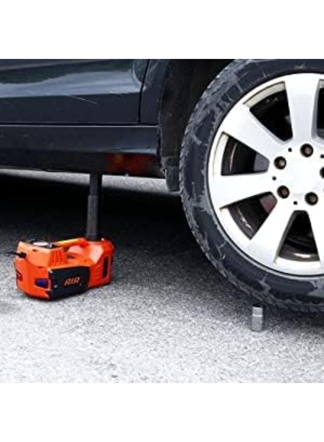 Electric Hydraulic Car Jack 5-in-1 Kit – 12V Lifting System with Impact Wrench, Tire Inflator & LED Light for Car/SUV/MPV (6–17.7 inch Range) - Image 5