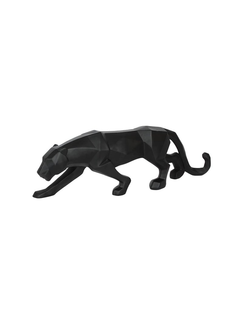 SkyKey Black Panther Statue Sculpture Geometric Resin Showpiece Jaguar Figurine 26.6 x 9 x 6.2 cm - Image 2