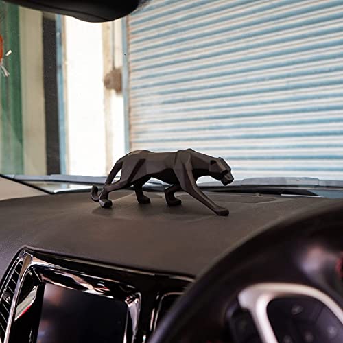 SkyKey Black Panther Statue Sculpture Geometric Resin Showpiece Jaguar Figurine 26.6 x 9 x 6.2 cm - Image 4