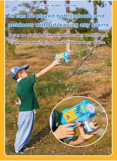 Generic 10 Hole Blue Bubble Machine for Kids Outdoor Toy  - Image 3