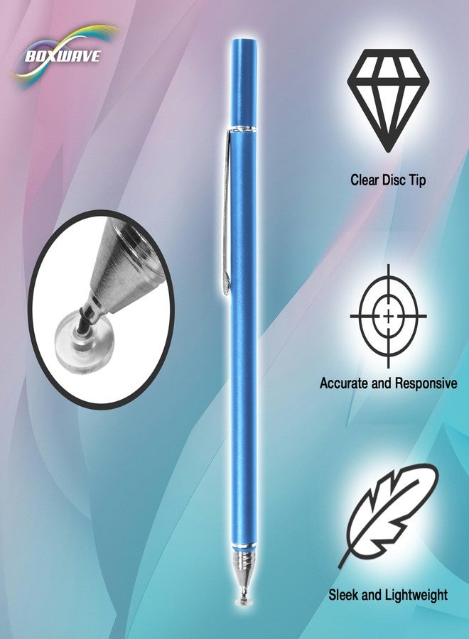 BoxWave Stylus Pen Compatible With ONN Tablet (8 in) - FineTouch Capacitive Stylus, Super Precise Stylus Pen - Lunar Blue - Image 3