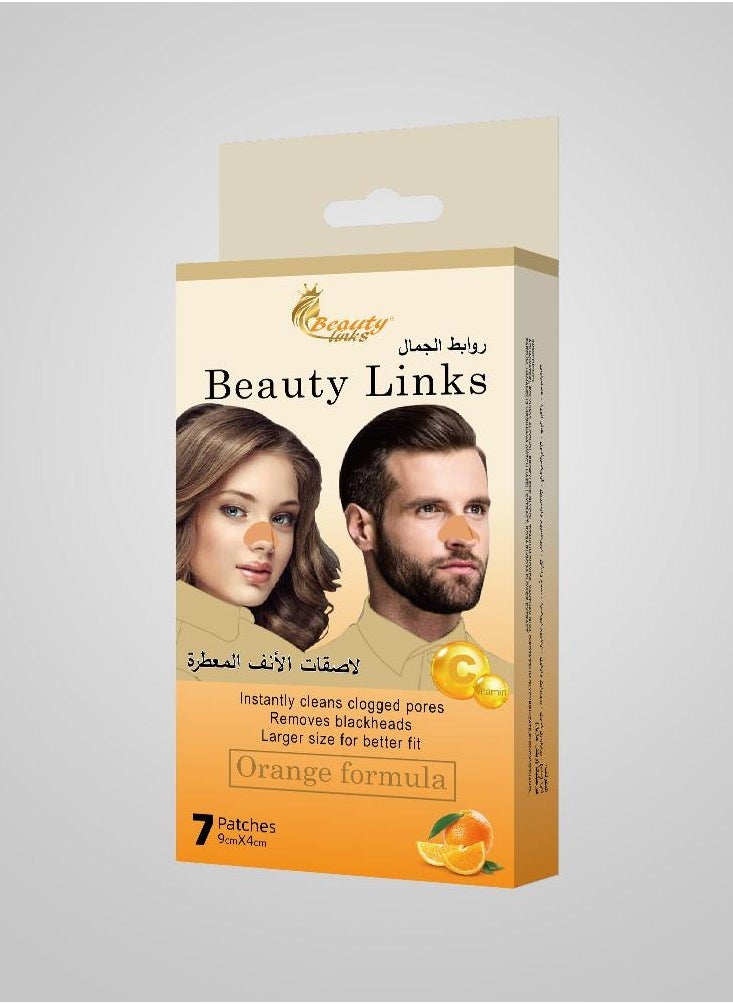 Beauty links nosel strips orange vitamin C formula frome beauty links 7 pis 
