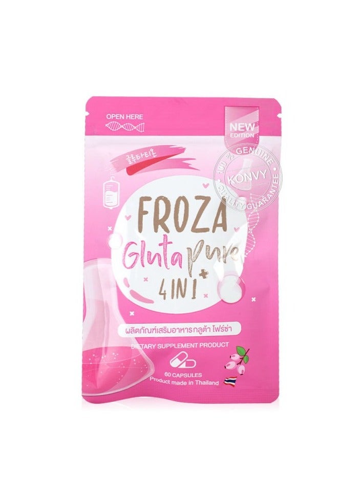 Froza Froza Glutathione 4-in-1 Whitening & Skin Glow Capsules | 60 pcs | Glutathione + CoQ10 + Vitamin C + ALA | Thai Formula for Radiant Skin - Image 1