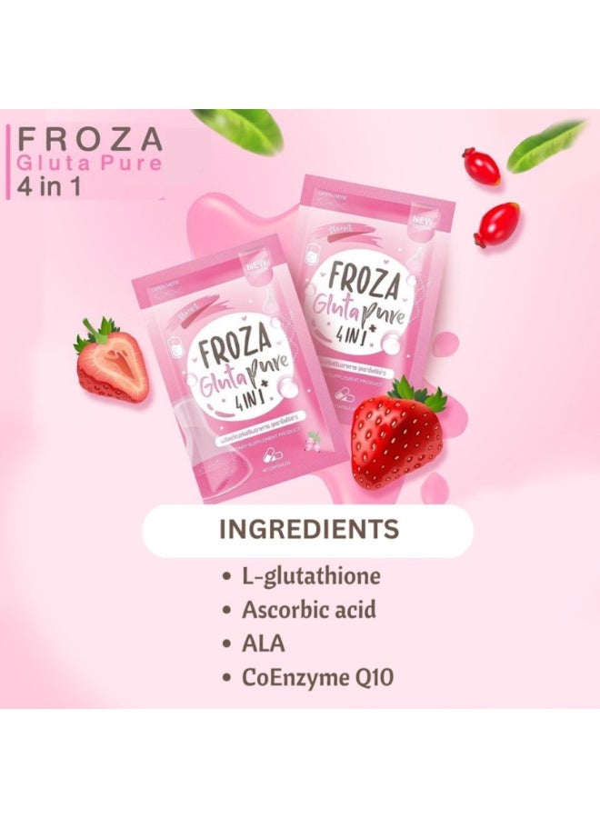 Froza Froza Glutathione 4-in-1 Whitening & Skin Glow Capsules | 60 pcs | Glutathione + CoQ10 + Vitamin C + ALA | Thai Formula for Radiant Skin - Image 3