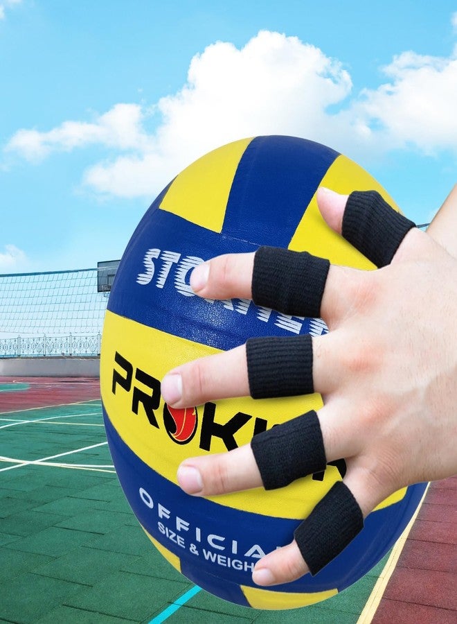 Prokick Finger Support Sleeve Protector with Comfortable Cushion Pressure for Cricket, Exercise, Gym Fitness, Volleyball, Badminton and Tennis, men & women 5 pc - Black (Free Size) - Image 4