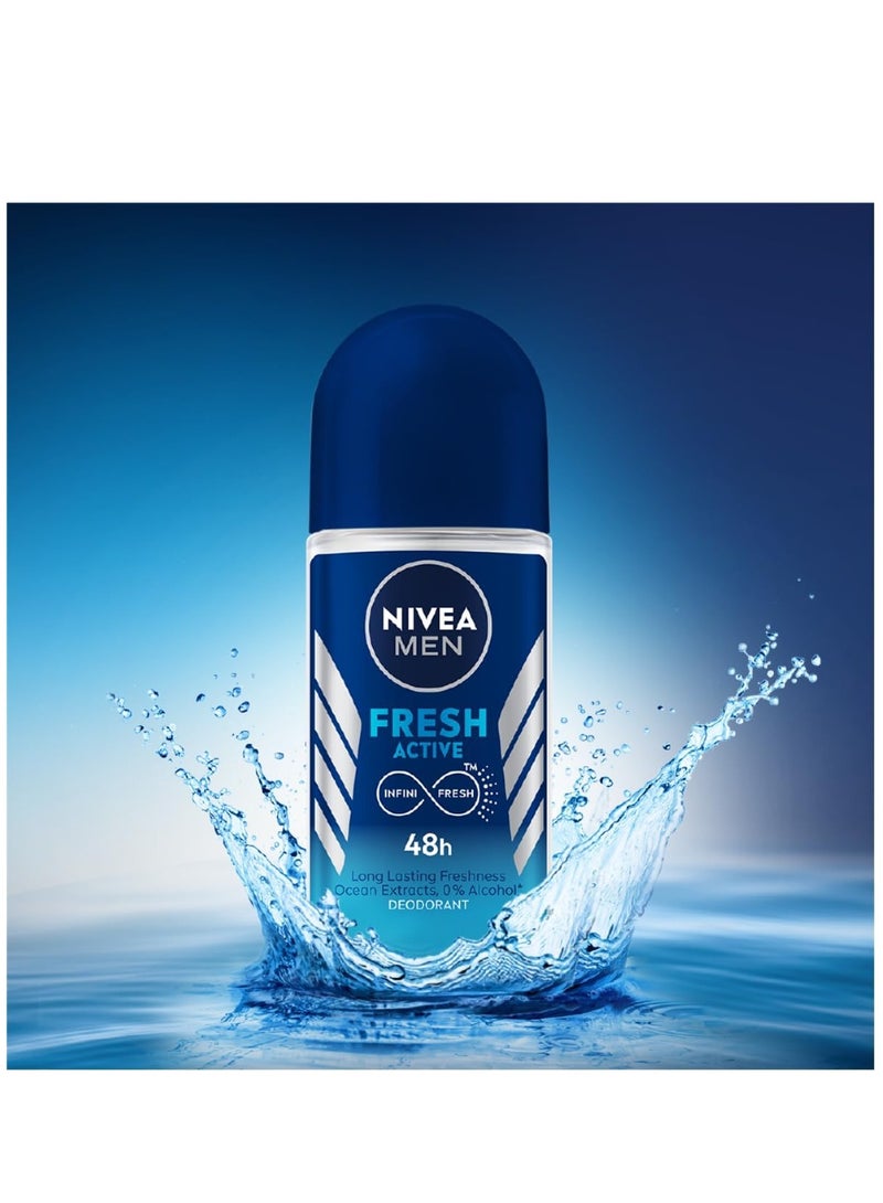Nivea Men Fresh Active With Ocean Extract 50ml - Image 2