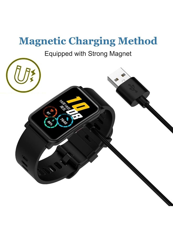 كابل شاحن متوافق مع ساعة هواوي فيت 3/فيت 2/فيت/فيت ميني/باند 10/باند 9/باند 8/باند 7/باند 6/باند 6 برو، قاعدة شحن هواوي فيت 3 مع مشبك وحامل USB بديل - 1 متر - Image 3