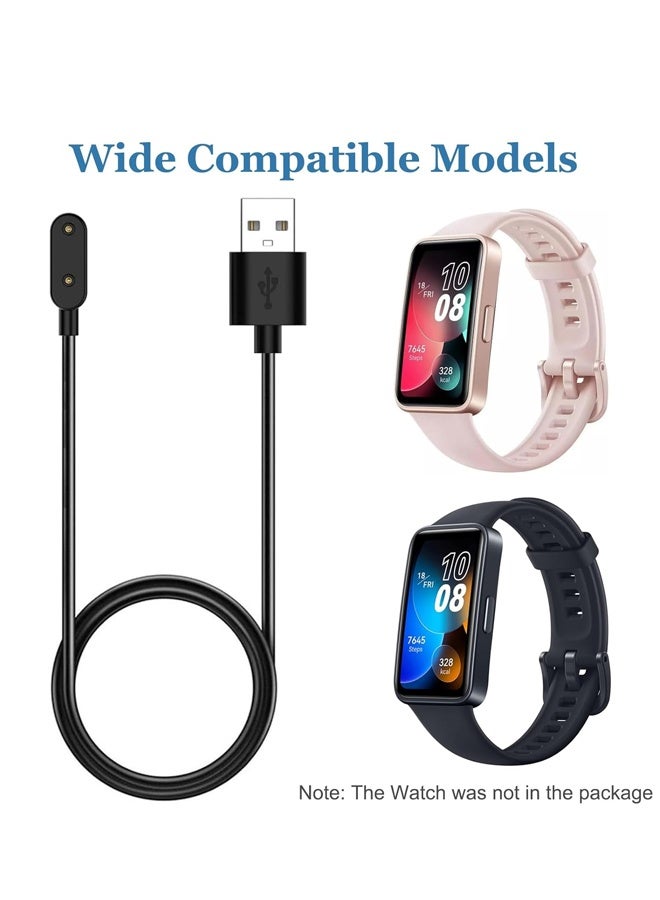 كابل شاحن متوافق مع ساعة هواوي فيت 3/فيت 2/فيت/فيت ميني/باند 10/باند 9/باند 8/باند 7/باند 6/باند 6 برو، قاعدة شحن هواوي فيت 3 مع مشبك وحامل USB بديل - 1 متر - Image 5