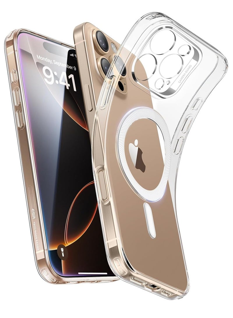 ELTRAZONE iPhone 16 Pro Max Case - MagSafe Compatible, Shockproof Thin Cover with Camera Protection, Resists Yellowing and Scratches - Clear - Image 1