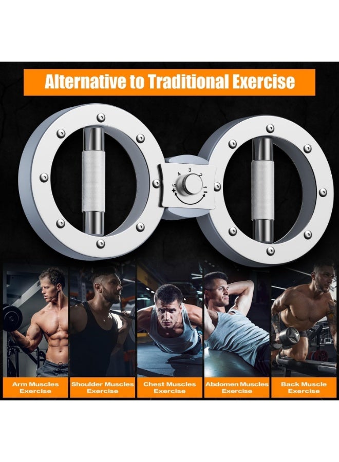 INSIJAM Rotating Burn Machine Forearm Strength Trainer 12 Pounds Rotating Arm Machine w/ 360 Degree Rotating Grips, Shoulder Workout Adjustable Resistance Spinning Burn Rotator Machine for Exercise - Image 5