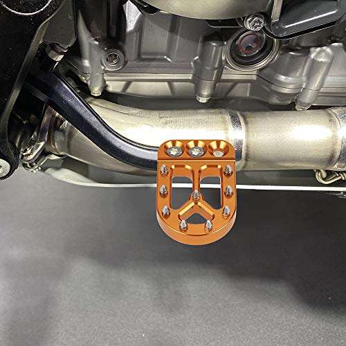 NICECNC Orange Brake Pedal Lever Pad Extender Compatible with KTM 390 Adventure 2020-2023,790/890 Adventure/R/S 2018-2023,690 Enduro R 2008-23,690 SMC R2019-23,1290/1190/1090/1050/990/950 Adventure - Image 2