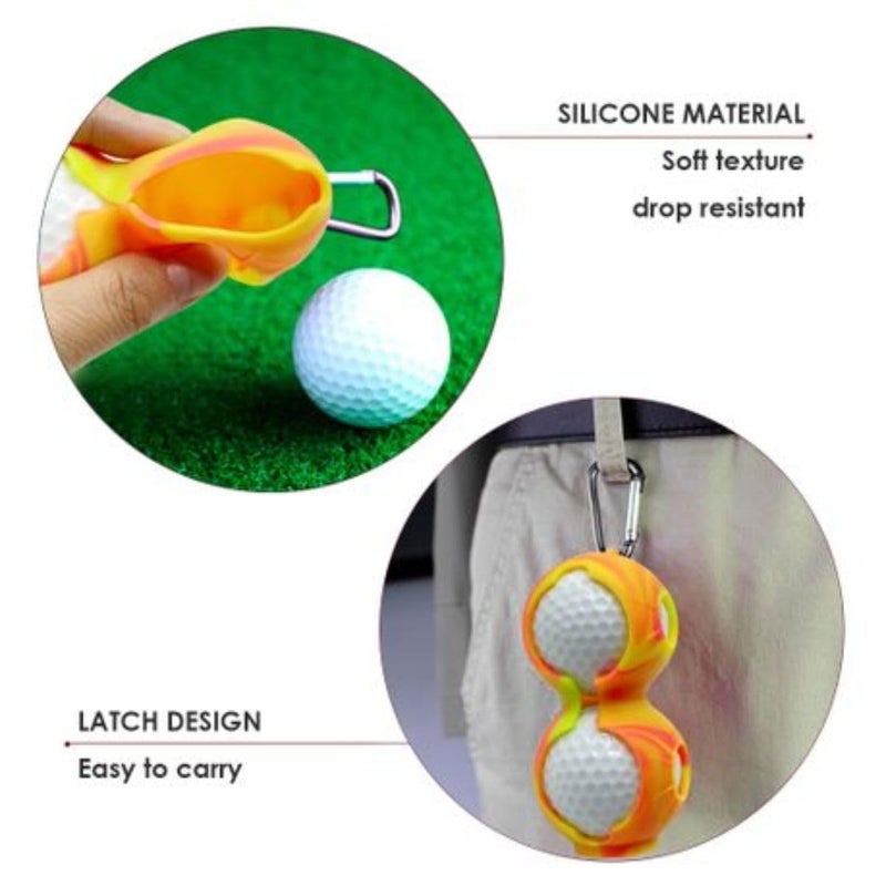 GolfBasic Ball Holder (Silicone) Pack of 2 Pcs (Sunbright) - Image 2