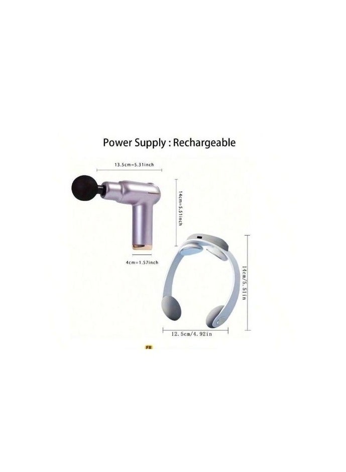 Massage Gun with Neck Massager Gift pack Set - Image 3