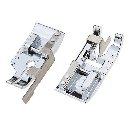 Stormshopping Pack of Stitch in Ditch Foot and 1/4''(Quarter Inch) Quilting Patchwork Sewing Machine Presser Foot with Edge Guide for All Low Shank Snap-On Singer, Brother, Babylock, Euro-Pro, Janome - Image 1