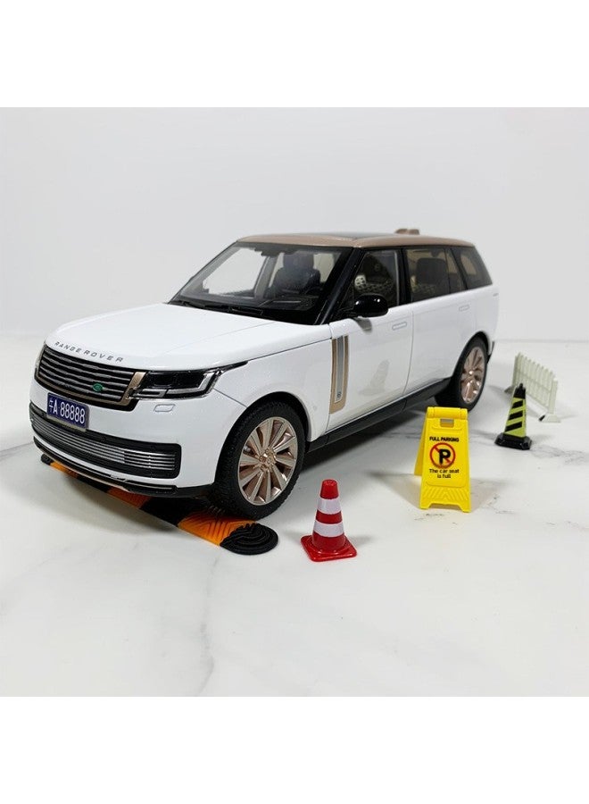 Speed Bump Traffic Light Parking Garage Road Cone Car Model Toy Scene Ornaments Signs License Plate Underground-Color:Refueling Machine Package  - Image 3