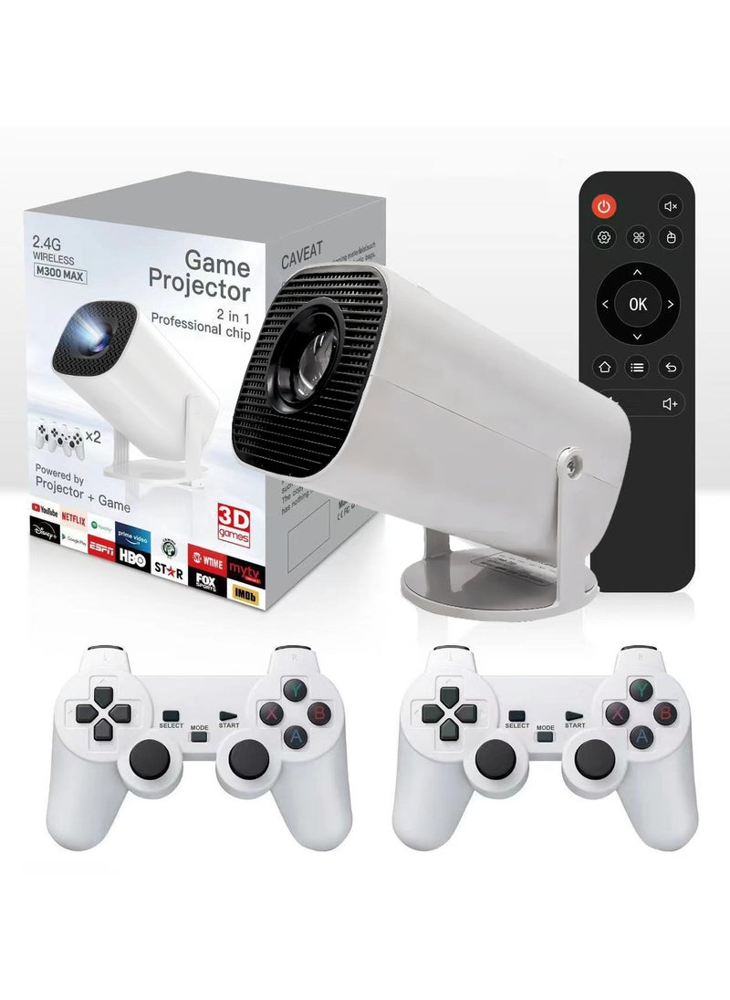 Joshberg - Gaming Projector M300 MAX Wireless Game Controller WIFI 1280*720P Home Theater Portable Projector - Image 1