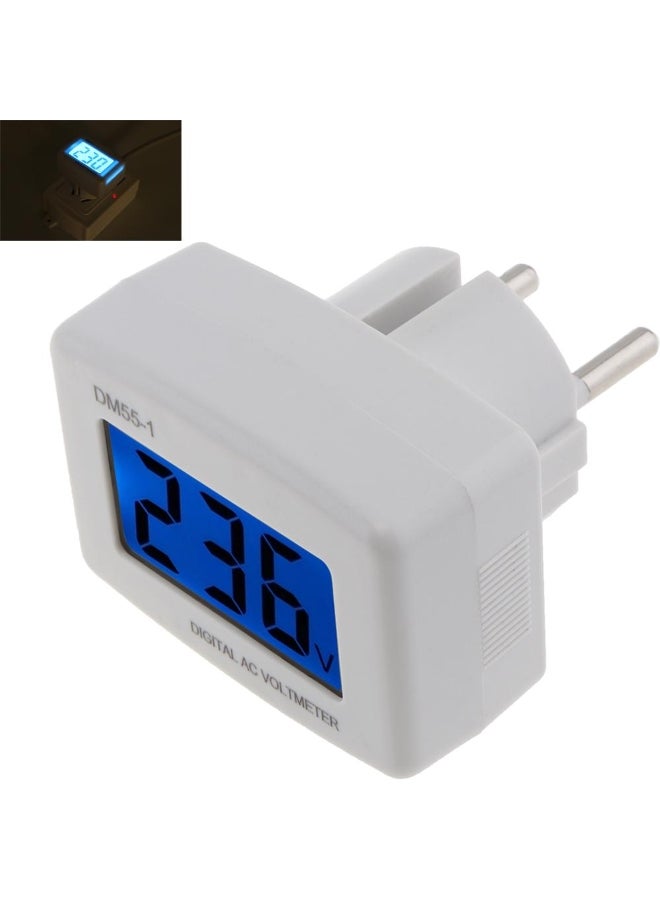 AC 80-300V LCD Digital Display Voltmeter Testers Voltage Meter EU Plug Volt Meter  - Image 1