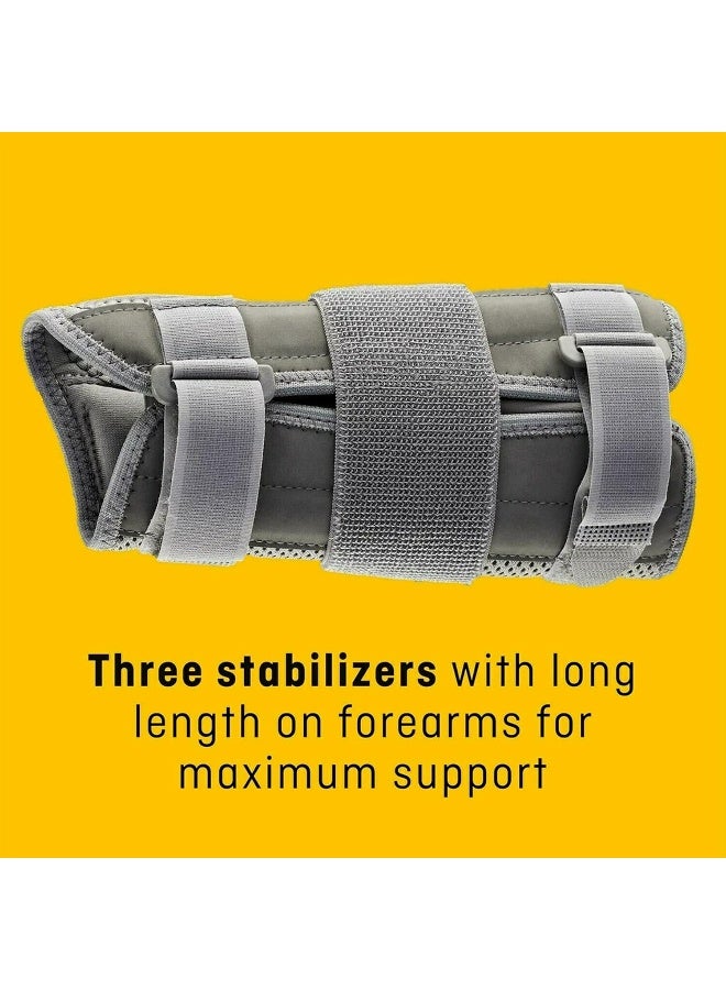 Futuro Deluxe Wrist Stabilizer Right Hand S/M size, 1 unit/pack | Grey color | 09090ENT | Helps relieve pain symptoms | Firm support | Wrist support - Image 3