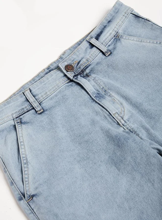 HIGH STAR light blue Men Denim Cargo for Men | Best Price UAE
