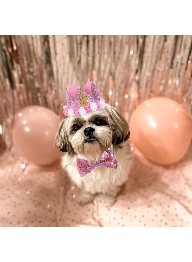 AIWANTO Dog & Cat Birthday Costume Hat – Cute Pink Pet Party Headdress for Dogs and Cats, Fun Birthday Outfit & Celebration Accessories - Image 4