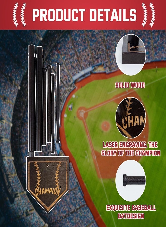 DigNew Baseball Ring Holder With Medal Hanger,Wooden Championship Memorabilia Display Holder Accessories,Baseball or Softball Drip Necklace Organizer Holder,Jewelry Organizer,23Inch x 8.6Inch - Image 5