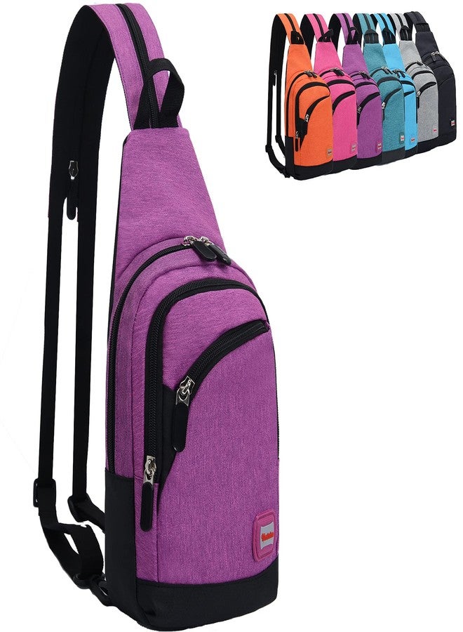 Peicees Mini Sling Bag for Women Mens Convertible Crossbody Backpack Small Shoulder Bag Chest Daypack with Zipper Strap - Image 1