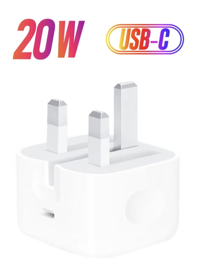 20W Fast Charger |USB C Wall Fast Charger is compatible with iPhone 15/14/14 Pro/14 Pro Max/13/12/SE2020/11/XR/XS Max/X/iPad  - Image 1