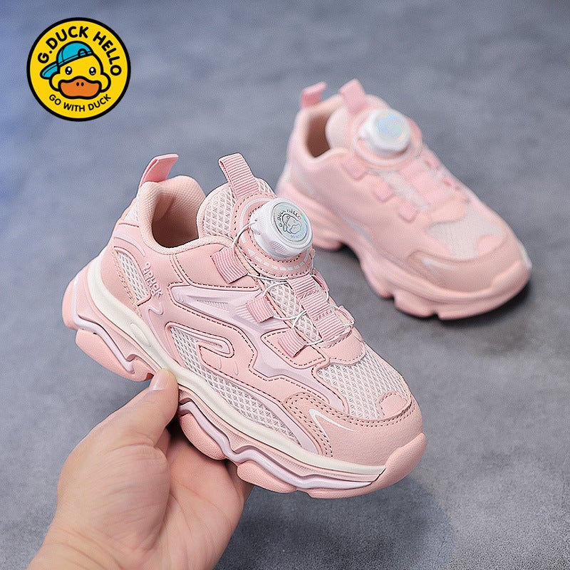 Little Yellow Duck Children'S Shoes 2025 Spring New Boys And Girls Dad'S Shoes Breathable Mesh Lightweight Boys And Girls Sports Shoes Trendy - Image 5
