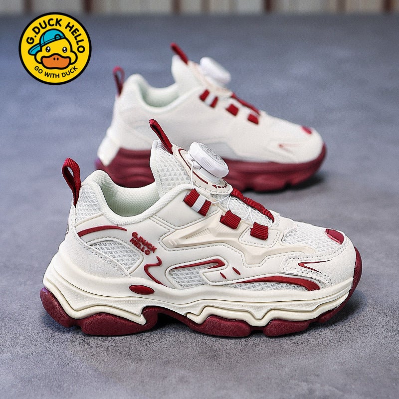 Little Yellow Duck Children'S Shoes 2025 Spring New Boys And Girls Dad'S Shoes Breathable Mesh Lightweight Boys And Girls Sports Shoes Trendy - Image 3