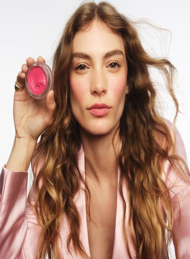 goop Beauty Cream Blush | Sheer Pop of Color for Lips & Cheeks | Vitamin C, Vitamin E & Safflower Oil | Natural Makeup for Glowing Skin | 0.5 oz | Venus - Translucent Fushsia - Image 3