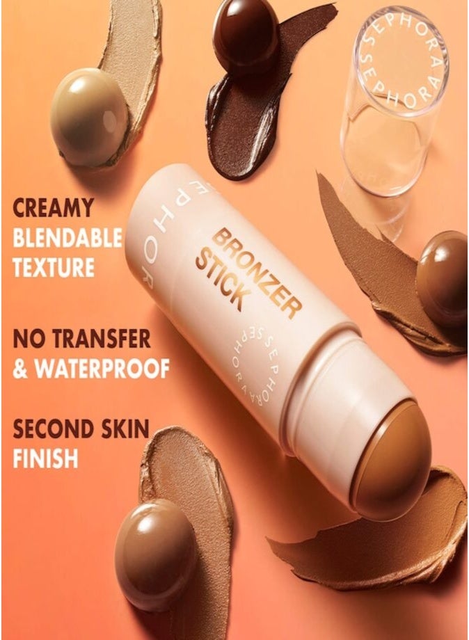SEPHORA COLLECTION Cream Bronzer Stick 5.5g – 02 Just Wanna Have  Sun Buildable Cream Bronzer for Natural Sun-Kissed Glow | Blendable, Lightweight & Long-Lasting Face Makeup - Image 5