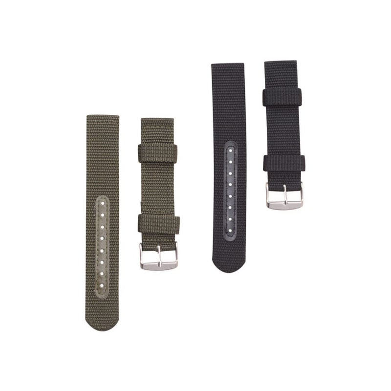 Breathable Lightweight Nylon Sports Watch Strap Comfortable Black Medium Size - Image 4