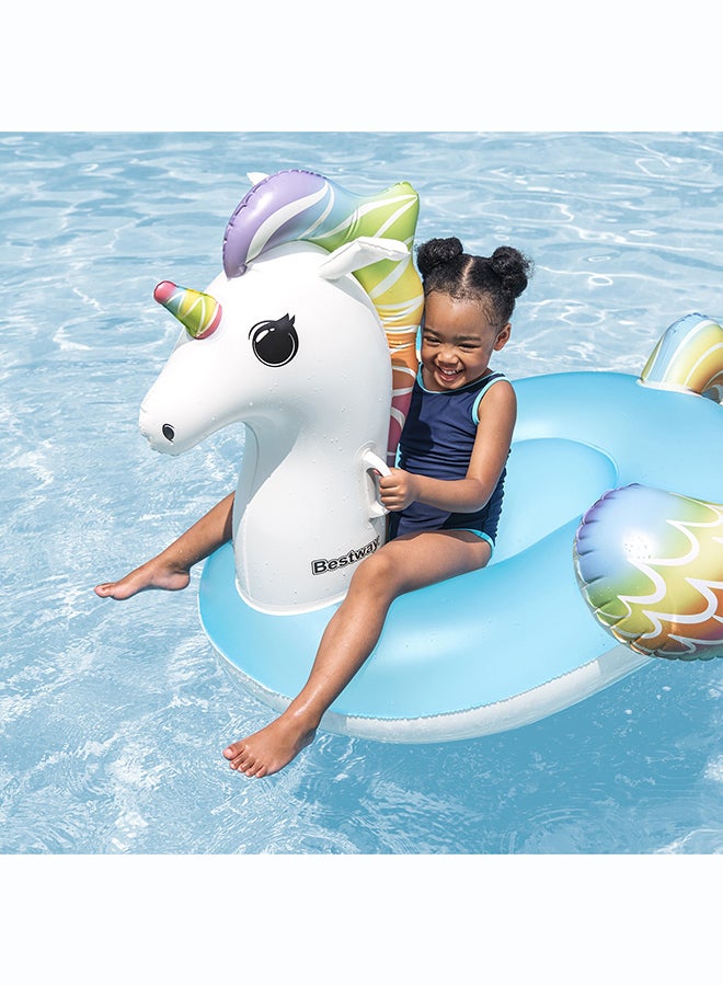 Bestway, 61" x 47"/ Fantasy Unicorn Ride-On Inflatable Outdoor Water Play Toy for Kids and Families, Durable Premium Quality Material, Easy Inflate and Deflate Design, Pool Beach Garden Summer Fun Activity, 1.55mx1.19m - Image 5
