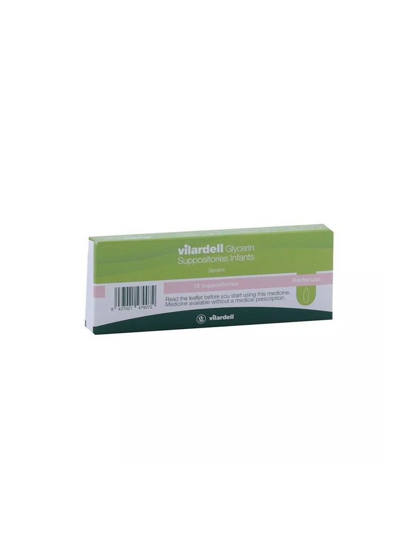 Vilardel - L Glycerin Suppositories Infant 12'S - Image 1