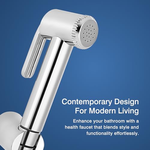 Hindware Italian Collection Cora Health Faucet for Bathroom | Made of ABS | Comes with 1.2m Stainless Steel Flexible Tube - Image 4